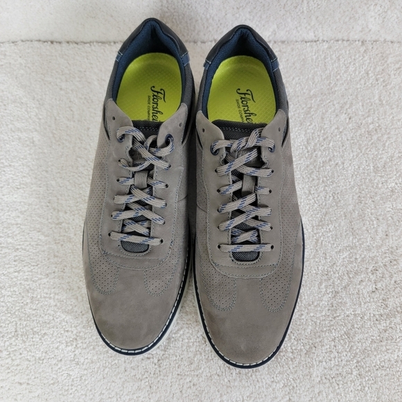 Florsheim Men's Gray Nubuck Frenzi T-Toe Preppy Modern Casual Oxford Sneaker 8M - Picture 8 of 14